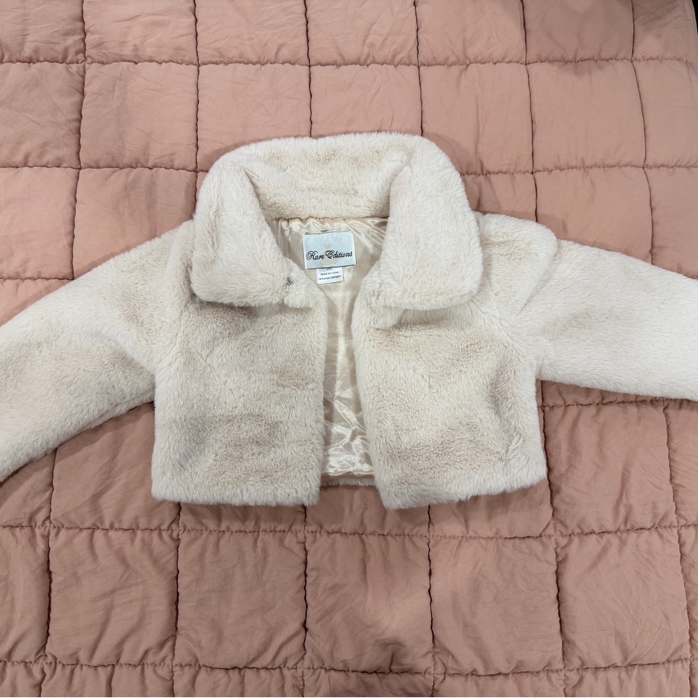 Ivory Faux Fur Jacket